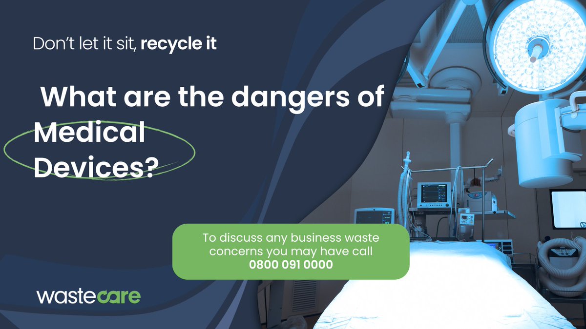 Why are waste Medical Devices dangerous?⚕️ Medical devices contain #batteries and chemicals which harm the #environment if not handled correctly🪫 Hearing aids, pacemakers and MRI scanners are all #WEEE - if thrown into landfill can increase air and water #pollution🔌