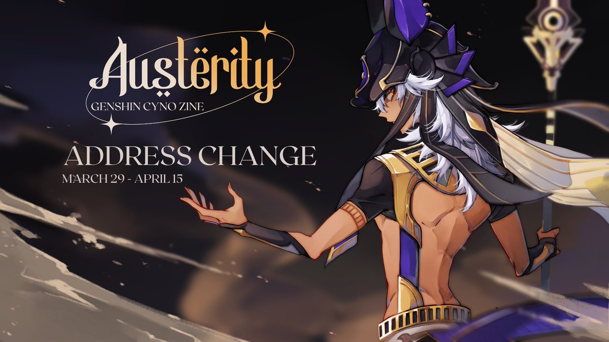 ⚡️ AUSTERITY: ADDRESS CHANGE FORM ⚖️ As we near the end of production, the team is preparing to fulfil your orders and ensure that Cyno reaches your hands safely! Do fill in the form below if your address has changed since ordering. 📅 Mar 29 - Apr 15 🔗 forms.gle/b5gpnKuQWZZmr6…