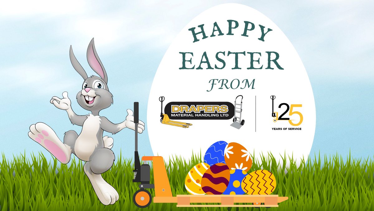 Wishing everyone an Egg-cellent Easter weekend. Let's hope this one is all it's cracked up to be. 🐣 🐣 #HappyEaster #EasterWeekend #materialhandling #materialhandlingequipment