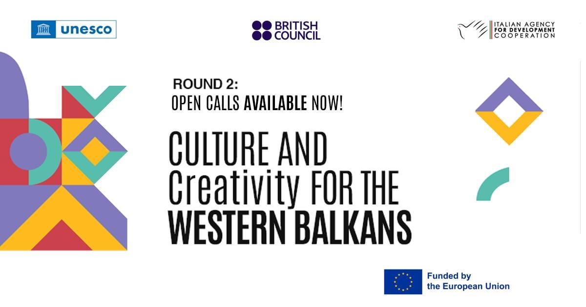 📷📷“Culture and Creativity for the Western Balkans” (CC4WBs) is announcing its second round of Open CALLS FOR PROPOSALS for:  📷 Organisations and Institutions 📷 bit.ly/3ITpCdJ   Deadline for submission is 📷 27 May 2024, at 📷17:00 CET.  📷 #CC4WBs #WesternBalkans