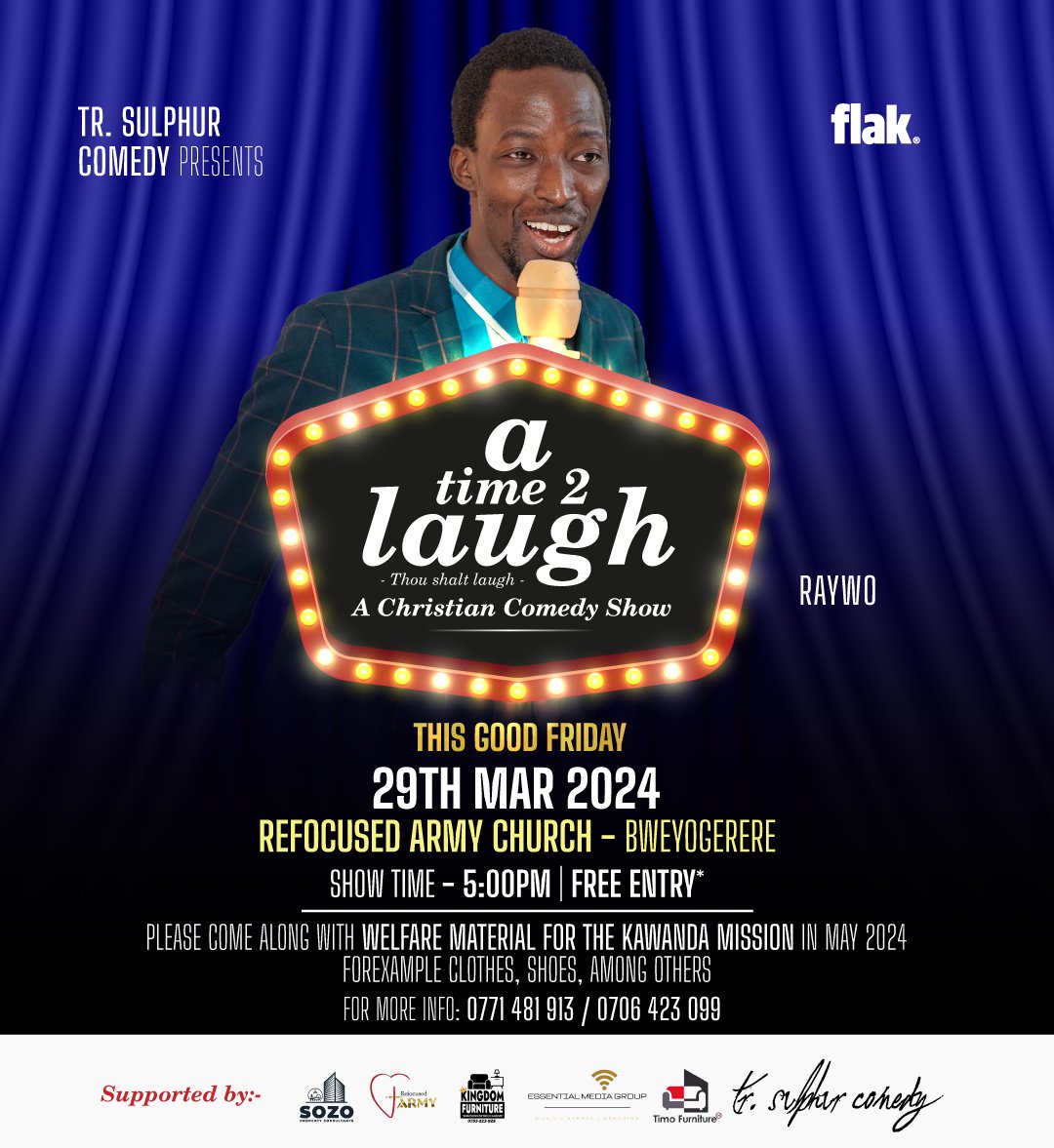 Also @nze_ray_wo is going to be there tonight💃🏾

I wouldn't miss out if I were you.
#ThouShaltLaugh 
#TrSulphurComedy