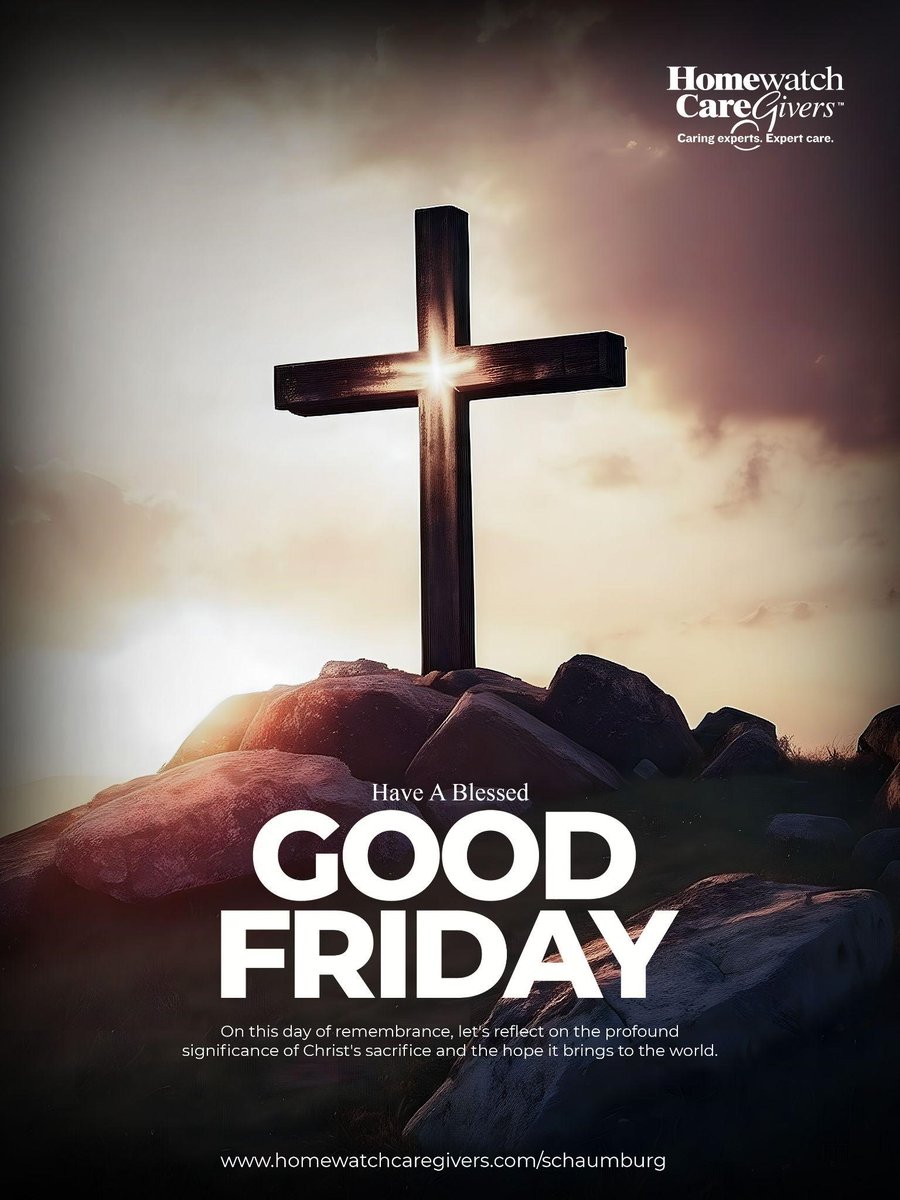 As we contemplate on the teachings of #Jesus about love, compassion, and forgiveness, may this Good Friday be a catalyst for spiritual enlightenment. 
Wishing you a #blessed #GoodFriday #love #compassion #easter #happyeaster #homewatch #caregivers #homewatchcaregivers #expertcare