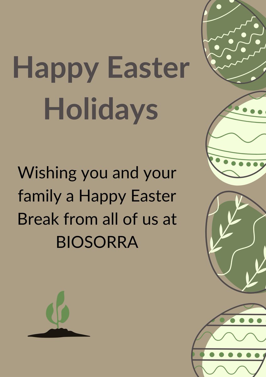 biosorra's tweet photo. BIOSORRA would like to wish you a Happy Easter Holiday full of blessings and good memories
#HappyEasterHoliday #Easter #biocharbora #agriculture https://t.co/Zq7UTn29vl