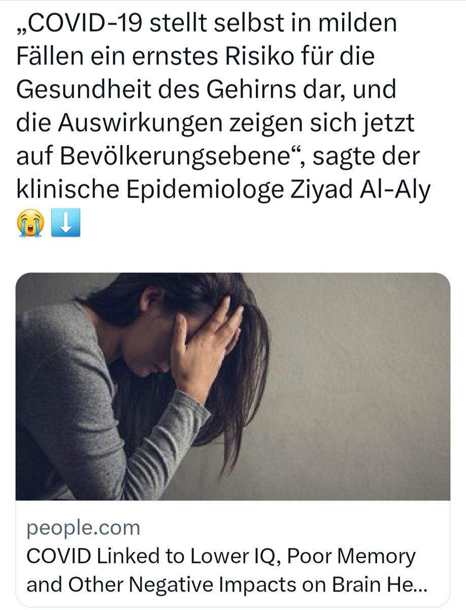mariveen8's tweet image. Ein Grund, weiter Maske zu tragen ⬇️
Entwickung von Gehirnschäden: Das kann/darf so nicht weitergehen 😡
#MaskUp
#TestTraceIsolate