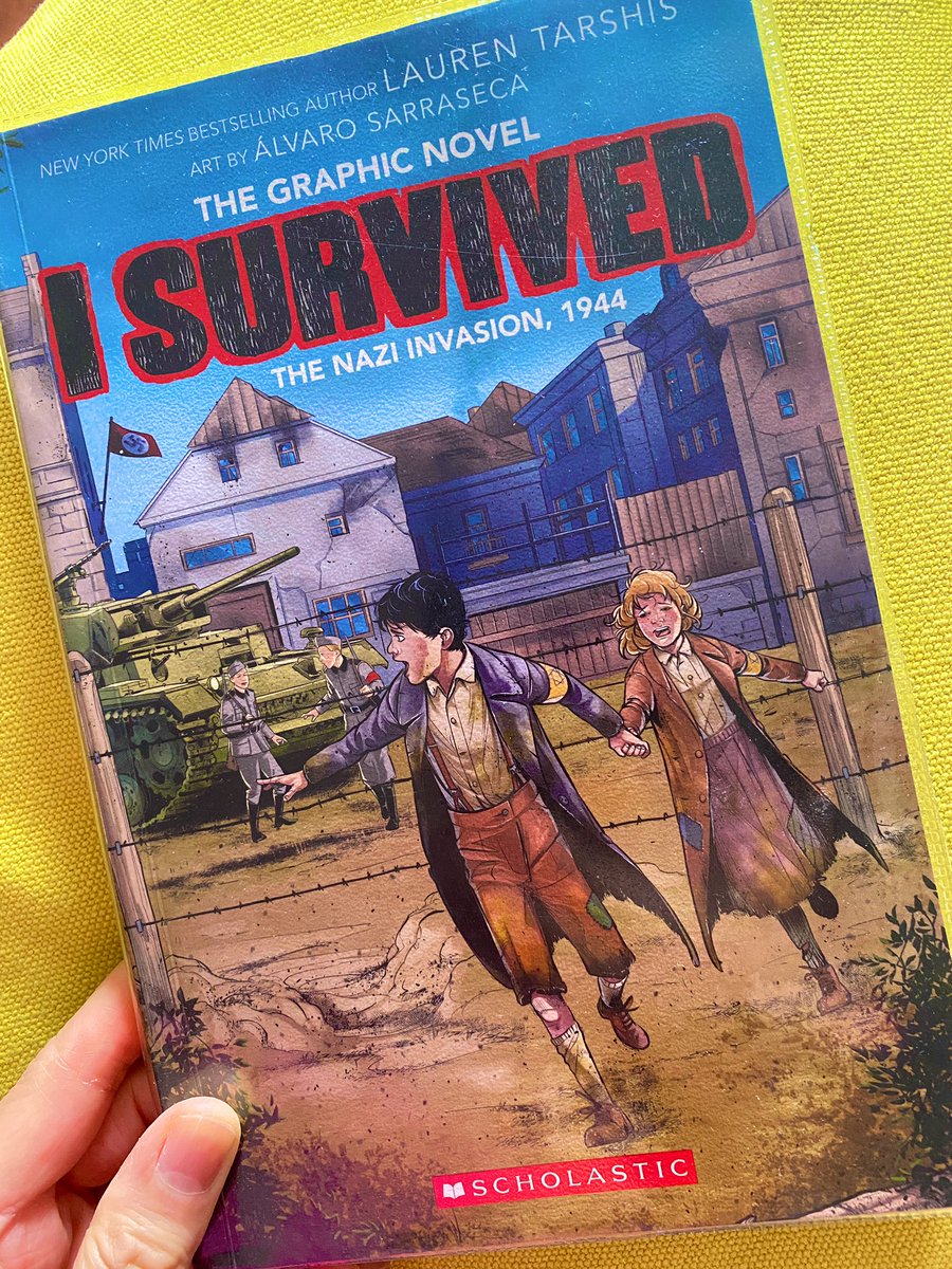 The I Survived: The Nazi Invasion, 1944 graphic novel by @laurenTarshis @alvaroming @AskMaridee was so gripping and moving! It’s perfect for pupils studying WW2, it really brings it alive. Now looking up other GNs in this series📚