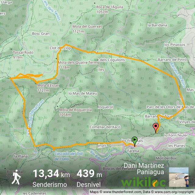 ¡Mira esta ruta de @Wikiloc!
es.wikiloc.com/rutas-senderis… (#Cim021 Mola d'Estats (1136m - Conca de Barberà) #100cimsMAYRA)