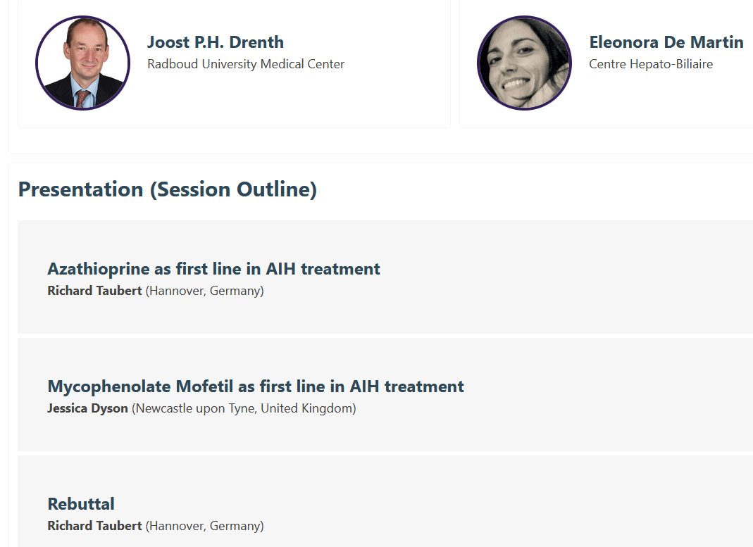 Joost PH Drenth (@joostphdrenth) on Twitter photo 👁️ Browsing the #EASLCongress site
👍 <a href="/easlnews/">EASLnews</a> well done ‼️
📆 Well connected to <a href="/outlook/">Microsoft Outlook</a>
🔀 Excellent to navigate
👇 Session on <a href="/AIH_Association/">AIH Association</a> with Eleonora De Martin
<a href="/mghlivercenter/">MGH Autoimmune and Cholestatic Liver Center</a> <a href="/CincyKidsCALD/">Center for Autoimmune Liver Disease</a> <a href="/MichaelHenegha8/">The Liver Dude</a> <a href="/ebtapper/">Elliot Tapper</a> @dgoyesv
events-apps.easl.eu/easl2024/en-GB… 👁️ Browsing the #EASLCongress site
👍 <a href="/easlnews/">EASLnews</a> well done ‼️
📆 Well connected to <a href="/outlook/">Microsoft Outlook</a>
🔀 Excellent to navigate
👇 Session on <a href="/AIH_Association/">AIH Association</a> with Eleonora De Martin
<a href="/mghlivercenter/">MGH Autoimmune and Cholestatic Liver Center</a> <a href="/CincyKidsCALD/">Center for Autoimmune Liver Disease</a> <a href="/MichaelHenegha8/">The Liver Dude</a> <a href="/ebtapper/">Elliot Tapper</a> @dgoyesv
events-apps.easl.eu/easl2024/en-GB…