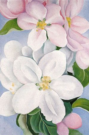 Apple Blossoms 1930 #GeorgiaOKeeffe #FlowersOnFriday