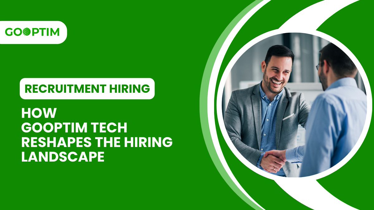 Recruitment Hiring: How Gooptim Tech Reshapes the Hiring Landscape

gooptim.com/recruitment-hi…

#RecruitmentTech #HiringTech #FutureofWork #HRTech #TalentAcquisition #GooptimTech #RecruitmentRevolution #WorkforceTransformation #AIinHiring #JobMarketTrends #gooptim