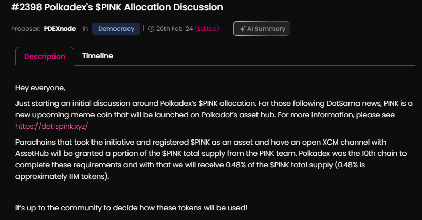 This is my suggestion for airdrop $PINK to the #Polkadex community.

Due to the recent price drop I can see that airdrop of the $PINK token to other communities has only had bad effects. 

I think my proposal is fair and most importantly effective, so it should have a rather