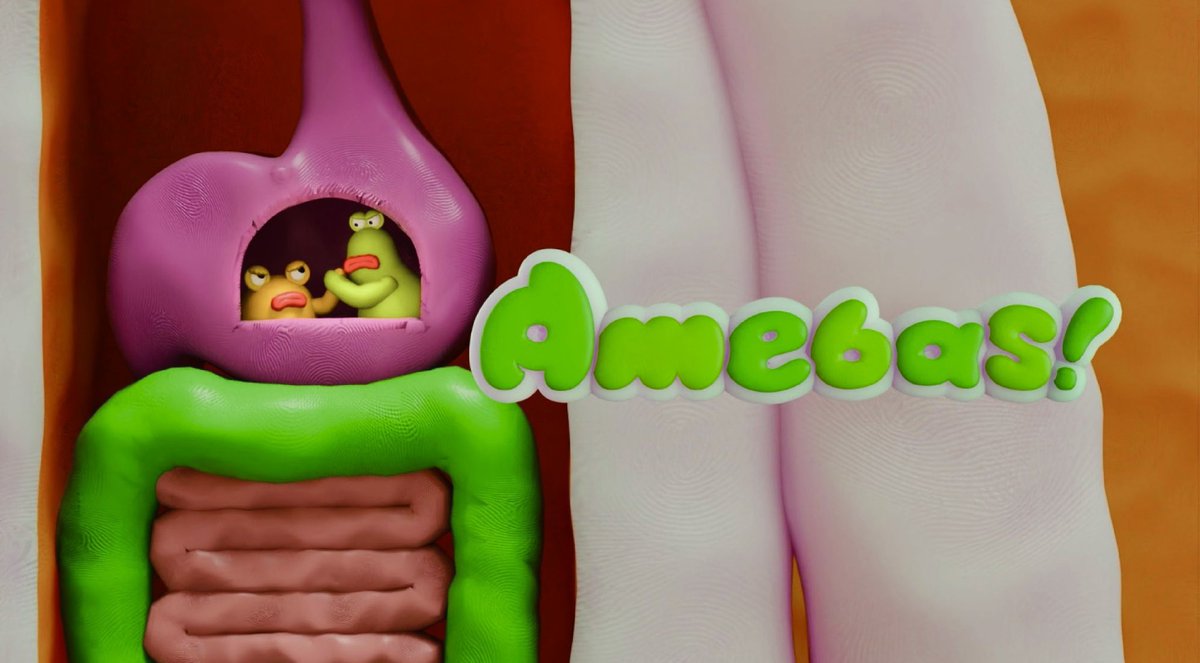 音楽担当しました！

ショートアニメ「Amebas!（アミーバス）」
謎の微生物たちが主人公のドタバタコメディ。全18話です。「ナナーナ」「低燃費少女ハイジ」などの文原聡さんの新作です。ノリ良いキャッチーなテーマ曲もお楽しみください！！声優さんの謎のセリフが面白い🤣

youtu.be/CllH3I7XcCw?si…