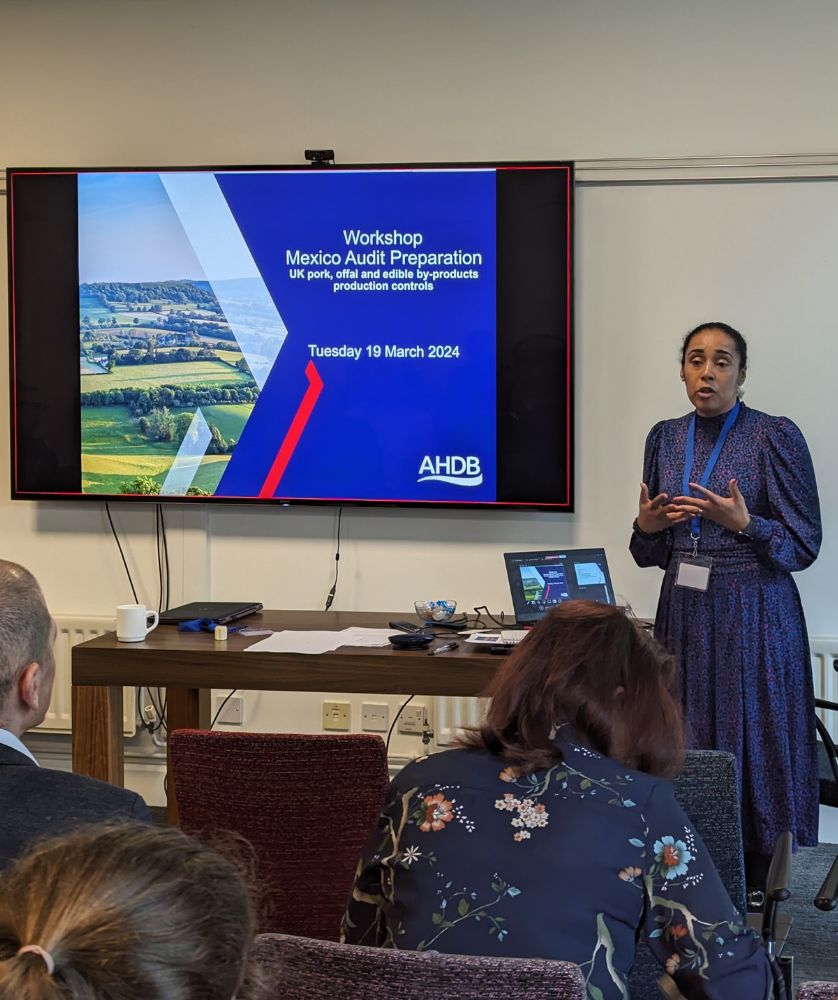 Big thanks to Ouafa Doxon, AHDB Market Access Manager who hosted a workshop preparing levy payers for a reapproval inspection audit from Mexico for British pork. Valuable information was shared which will put UK exporters in a good place for the audit. 🔗 ow.ly/j1A850R3b4X
