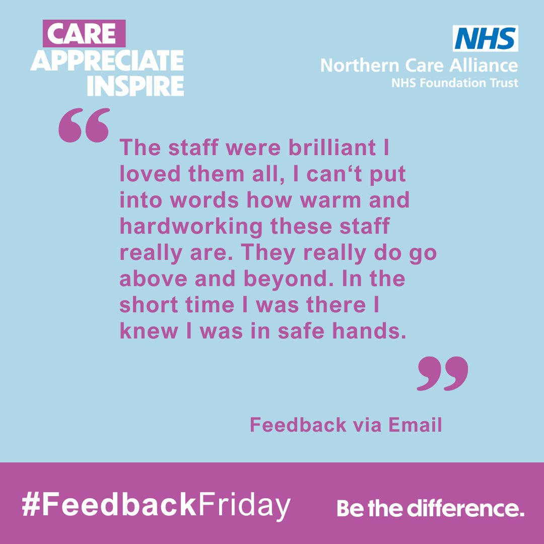 We've had some great patient feedback sent in to start the Easter Weekend about our colleagues working on Ward T3 #FeedbackFriday