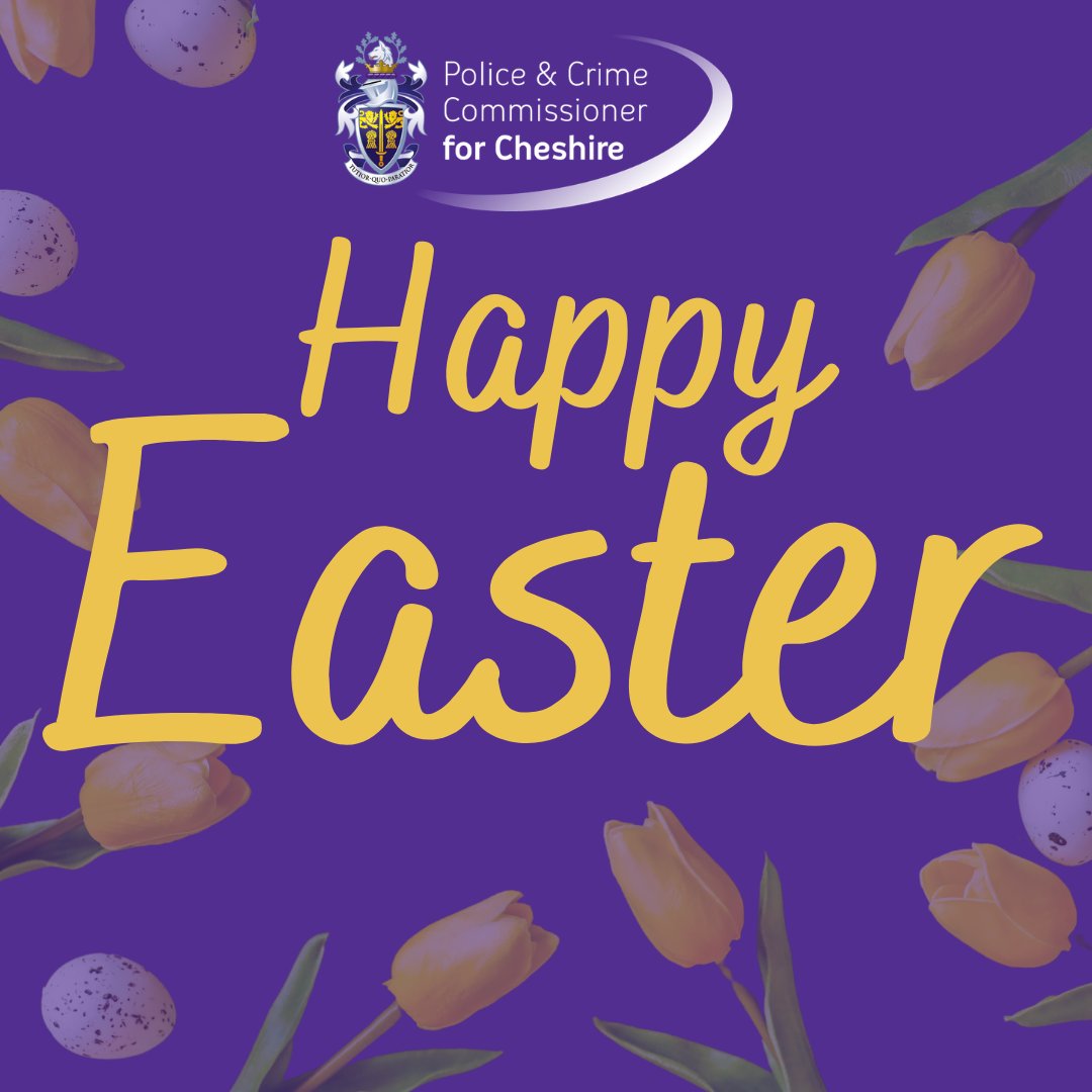 We hope you all have an enjoyable long Easter weekend. Enjoy the bank holiday and remember to stay safe whilst spending time with family and friends. 👏 Thank you to those in the policing family who are taking time away from their families to look after our county 👮