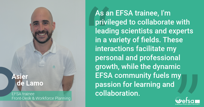 EFSA_EU's tweet photo. 💭 Discover the enriching experiences of our trainees!
From collaborating with leading scientists to contributing to scientific assessments, our diverse community fuels passion for learning & growth.
✍️ Apply by ⏲️ 29/4 ⤵️
https://t.co/B09BZ1UPJO
#EFSATraineeship #eucareers https://t.co/duOv9wvlqH