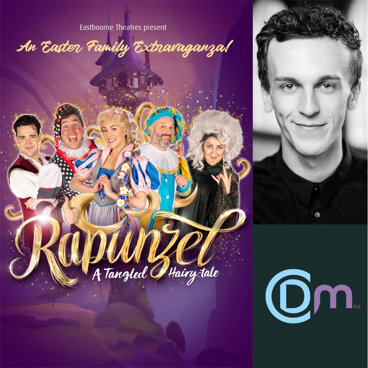 Break a leg to CALLUM DYER who opens today as Ensemble in Rapunzel at the Gordon Craig Theatre, Stevenage. The Easter panto produced by Eastbourne Theatres then tours to the Devonshire Park Theatre, Eastbourne and The Woodville, Gravesend finishing on 10 April. @GCTStevenage