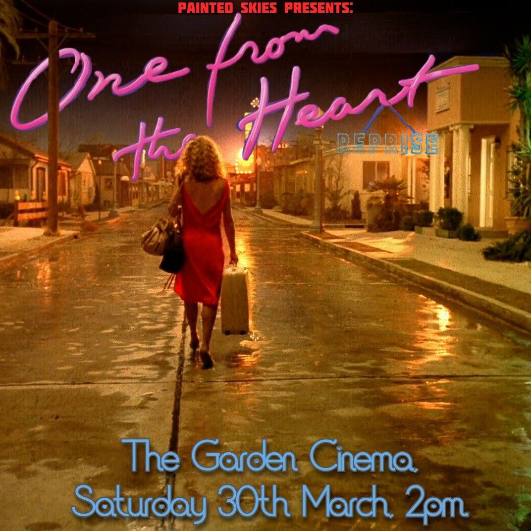 TOMORROW! Witness the resplendent world of Francis Ford Coppola and American Zoetrope Studios. Dazzle in the stunning magic of cinema and lounge in the bluesy music of Tom Waits. Enter the world of ONE FROM THE HEART @TheGardenCinema! buff.ly/49TKzRB