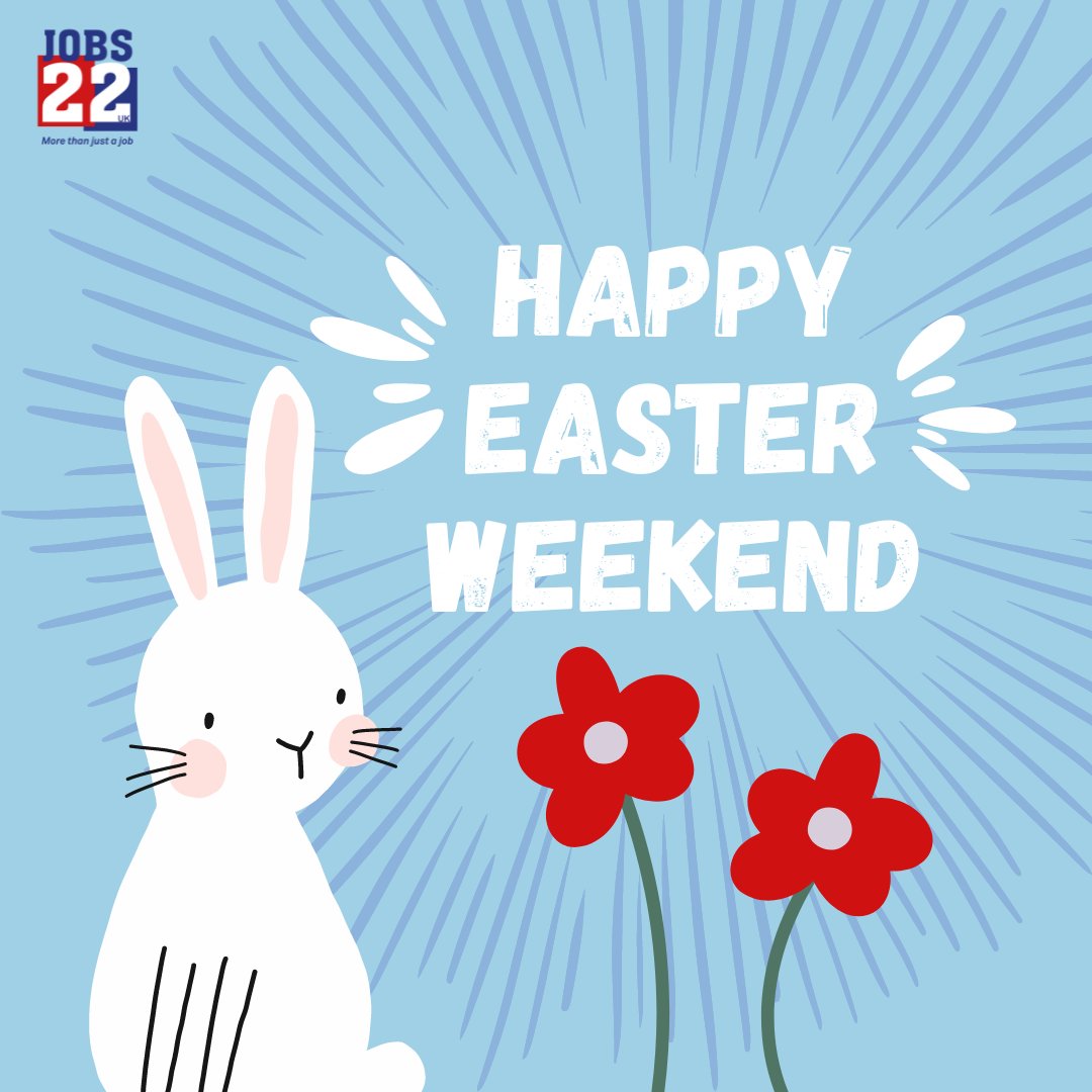 Happy Easter from all of us at Jobs 22! 🐰🌷 Wishing you a joyful and blessed Easter! May your day be filled with love, happiness, and lots of chocolate eggs! 🐣🌼 #HappyEaster