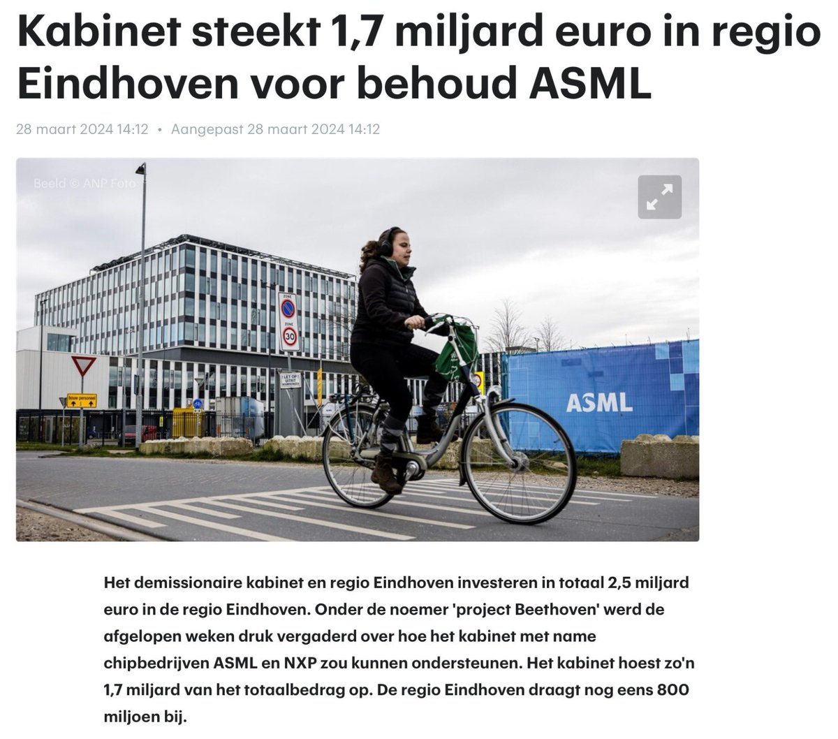 Nu is het tijd om door te pakken. Maak een plan voor de toekomst, met investeringen in wonen, infrastructuur, onderwijs en innovatie. Niet alleen voor de regio Eindhoven, maar heel Nederland. Nederland moet weer vooroplopen. Het kan, met lef en visie. ➡️ groenlinkspvda.nl/nieuws/miljard…