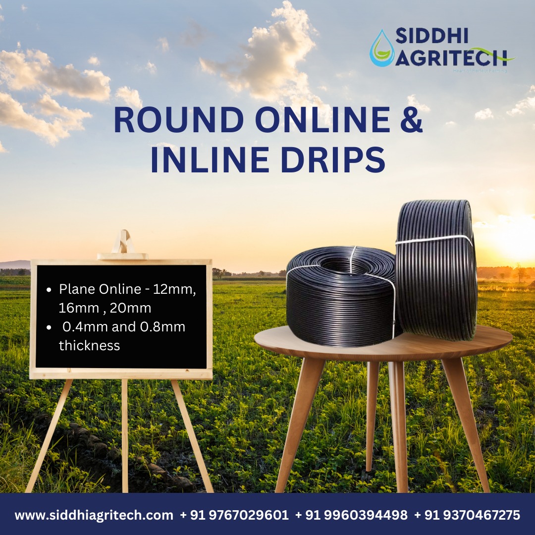 siddhi agritech The Choice for Pros: Round online & inline drip irrigation for consistent, reliable results
.
siddhiagritech.com
+91 9767029601
.
#drippipes #onlinedrips #inlinedrips #rainirrigation #irrigationpipe #irrigationpipes #cropcover #fruitcover #seedlingtrays