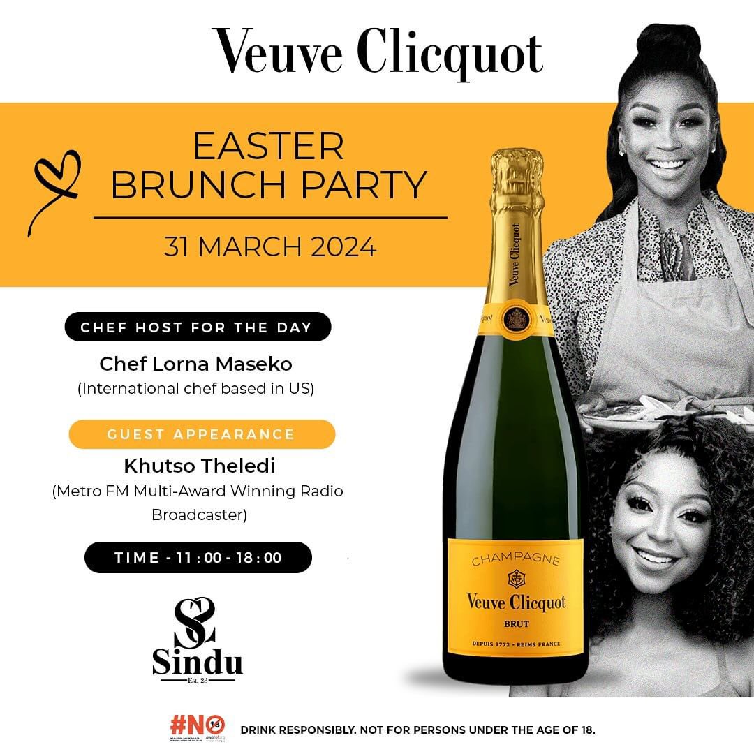 Excited to be breaking away to Richards Bay for the first time to be part of the Easter weekend Brunch Party at Sindu Restaurant 🥂 This Sunday, come join us on March 31st, 2024, as we indulge in our host @Lorns_Maseko ’s mouthwatering brunch menu and so much more. This will be…