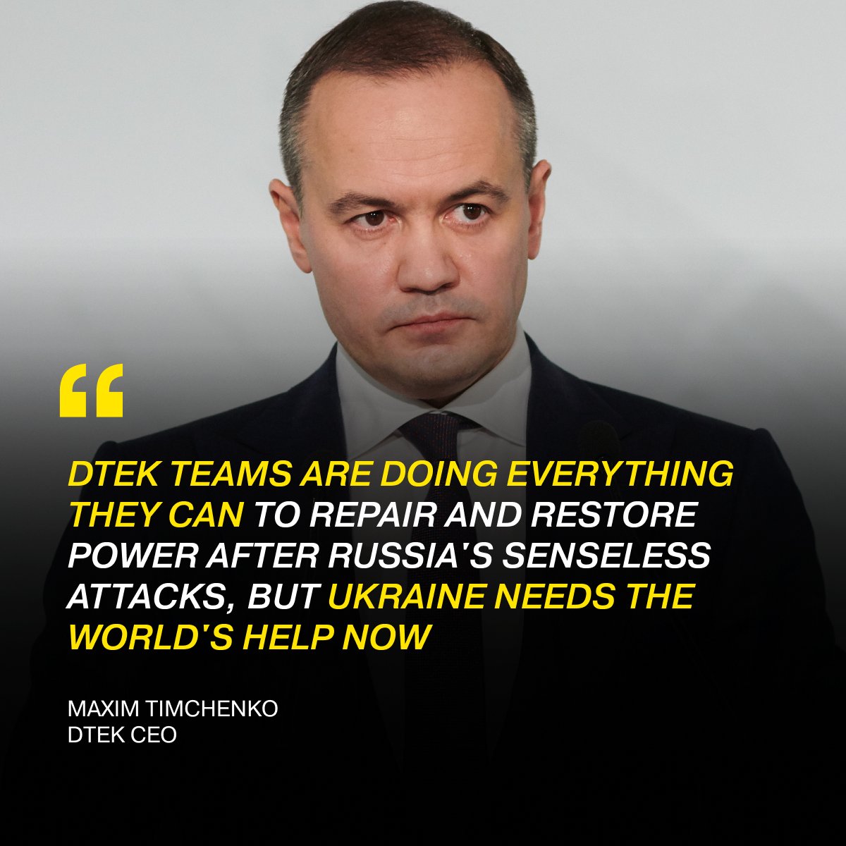 Maxim Timchenko (@timchenkomaxim) on Twitter photo We have suffered yet another major russian assault on <a href="/dtek_en/">DTEK Group</a> and Ukraine's energy assets overnight (just a week after the last massive attack). This time, three DTEK thermal power plants have been hit by drones and missiles, injuring one colleague. DTEK teams are doing We have suffered yet another major russian assault on <a href="/dtek_en/">DTEK Group</a> and Ukraine's energy assets overnight (just a week after the last massive attack). This time, three DTEK thermal power plants have been hit by drones and missiles, injuring one colleague. DTEK teams are doing