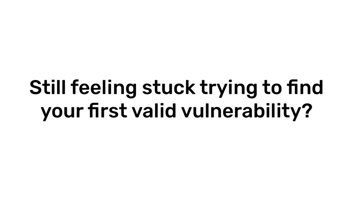 Everyone says finding your first bug is easy...

But the reality is, it's not for a beginner 🥲

If you feel stuck still trying to find your first valid vulnerability...

This thread will help you! 🧵👇