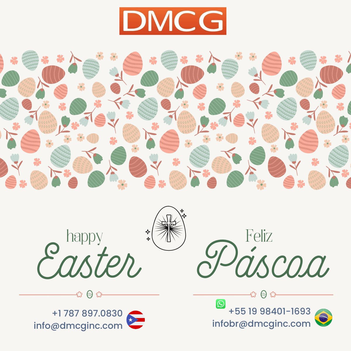 DMCGPR's tweet photo. DMCG wishes everyone Happy Easter!

A DMCG deseja a todos  Feliz Páscoa !

#DMCGBR #pharmaceutical #gmp #projectmanagement #validation #engineer #qualityassurance #commissionig #pharmaindustry #IT #biopharmaceutical #cqv #rh #farmaceuticas #engenharia #recrutamento #FDA #ANVISA https://t.co/sMYFfBWiNo