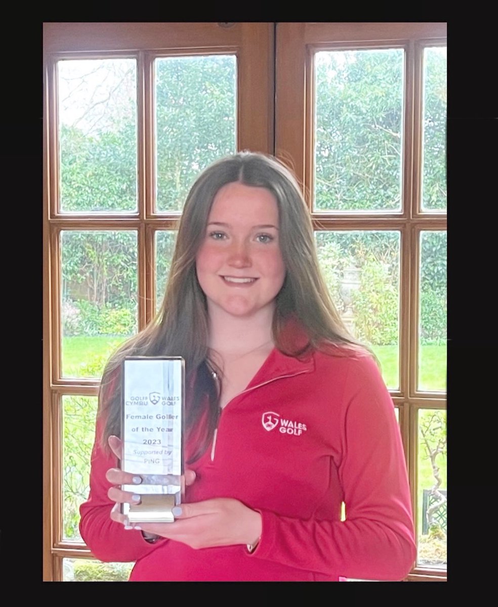 Congrats to @TrentCollege ⛳️ 🌟 Isobel who was voted Wales 🏴󠁧󠁢󠁷󠁬󠁳󠁿 female amateur golfer of the year! @Wales_Golf A tremendous achievement 🔴⚪️🔵 #TrentSport #GoFurther #StraightDowntheMiddle
