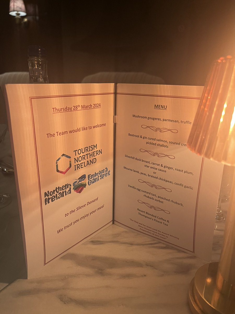 Thanks so much to Amanda and all of the team <a href="/Slievedonard/">Slieve Donard</a> hotel for the amazing hospitality shown to our Western US agents. <a href="/NITouristBoard/">Tourism NI</a> <a href="/TourismIreland/">Tourism Ireland</a>