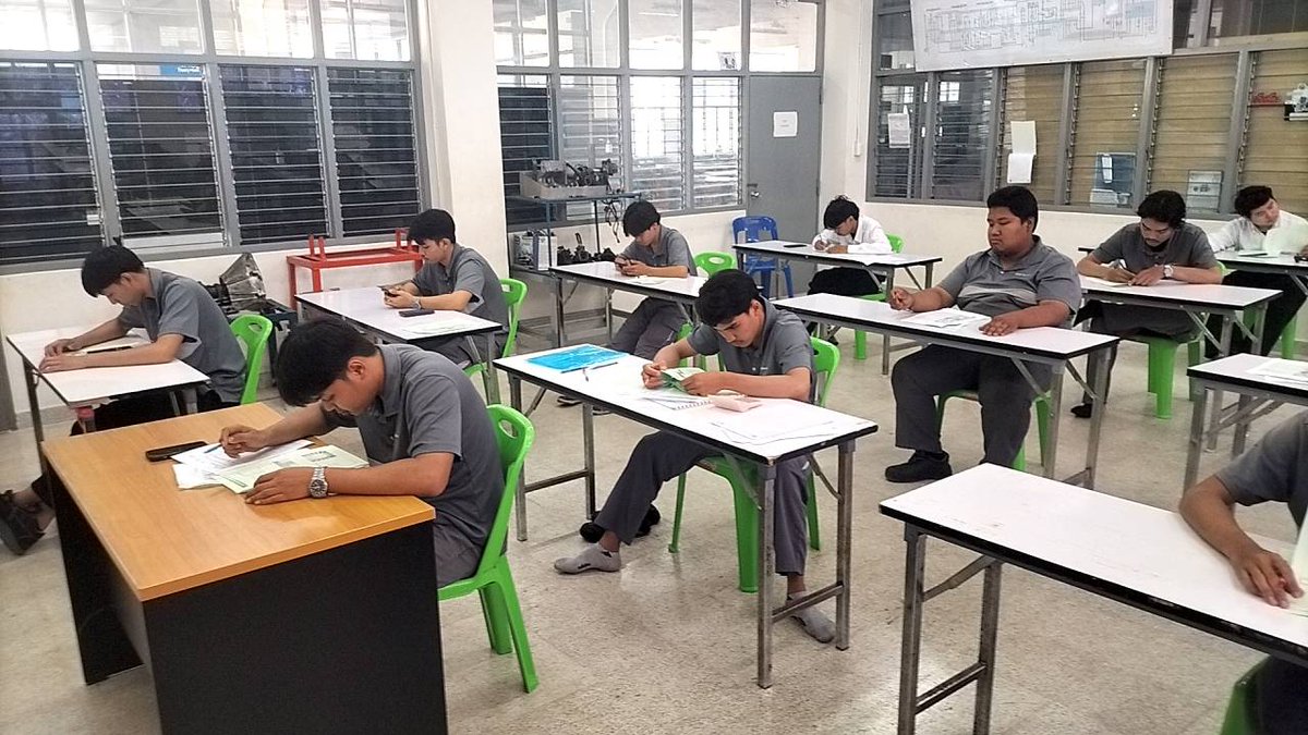 #PAL final exam part 2 in automotive mechatronics for #BMW Apprentice Batch 2022 organised by #GTDEE comes to last day today. Its theoretical part took place @ #GTCC, #DonBosco BKK, #Bangkaewfa College & #WeldingInstitute. Practical part was @ BMW Training Centre. #PartnerForDVET