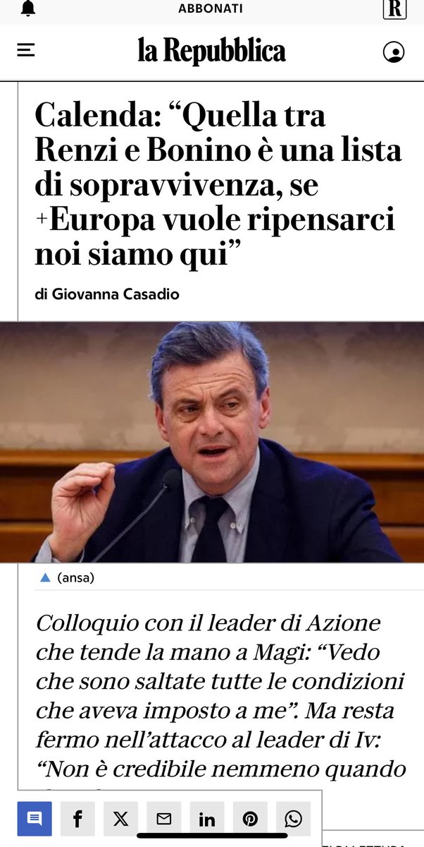 Povero ⁦@CarloCalenda⁩ fa davvero impressione vederlo ridotto così. Ma nessuno ha da suggerire #Unobravo che possa aiutarlo?