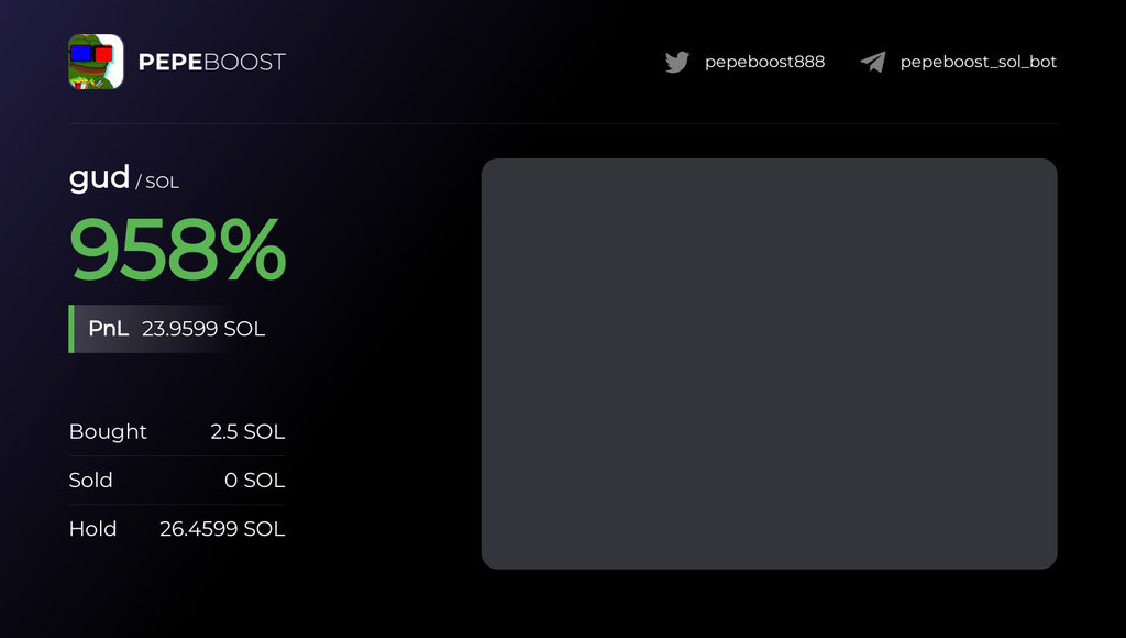 Tried an alternative bot before and found one that works well.

Use my link if you want to try pepeboost 🙂‍↕️

t.me/pepeboost_sol0…