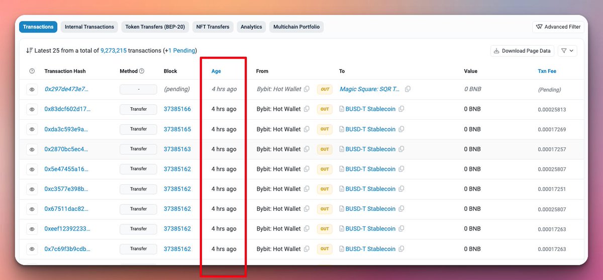 Hey @Bybit_Official, there seems to be an issue with the Bybit: Hot Wallet - 0xf89d7b9c864f589bbF53a82105107622B35EaA40 - Transactions have been stuck for 4 hours or redirected to incorrect addresses 🤔 #Bybit