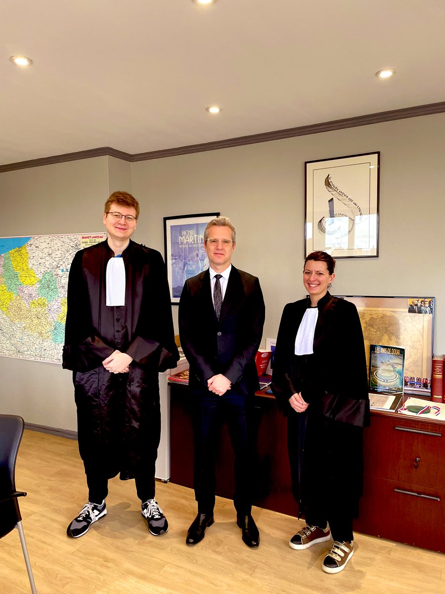 Très heureux d’accueillir deux auditeurs de Justice, Maeva et Maxence, au parquet de Douai, dans le cadre de leur stage juridictionnel. Au programme: permanence pénale, audiences correctionnelles, rédaction de réquisitoires… la relève est assurée!