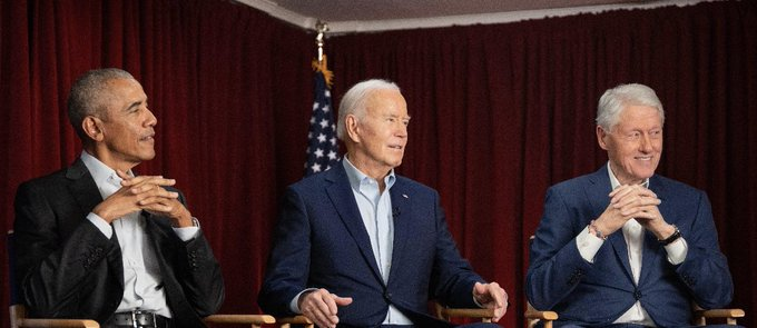 Presidents @BarackObama & @JoeBiden and @BillClinton SAY, The choice is clear. BIDEN 2024! Even Liz Cheney will endorse President Biden for reelection. Not Mike Pence, George W Bush, Dick Cheney, Dan Quayle, Liz Cheney, Capitol Police, will endorse or campaign with Donald Trump