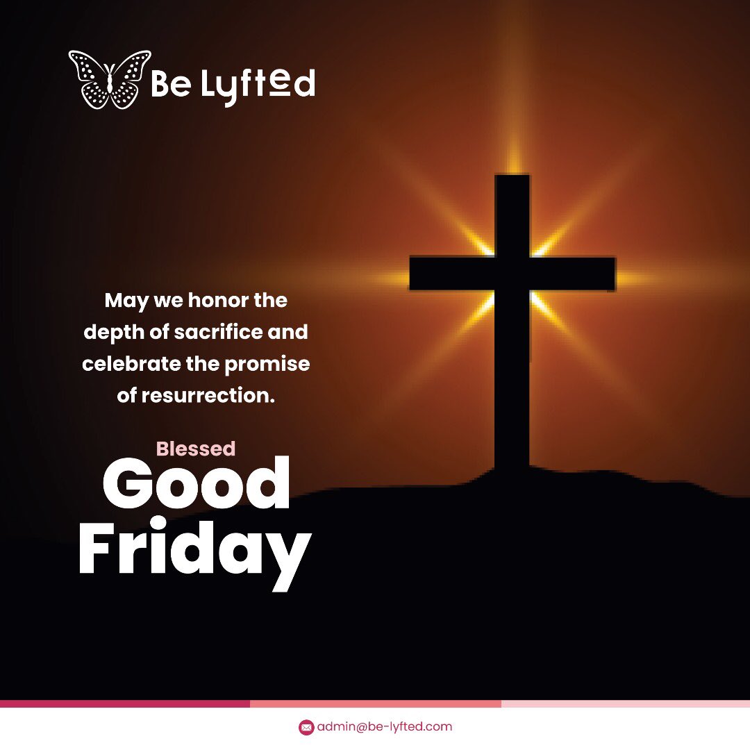 As we honor the depth of sacrifice and celebrate the promise of resurrection, may we reflect on the reason for his death, blessed Good Friday✝️

#goodfriday
#belyfted
#belyftedafrica