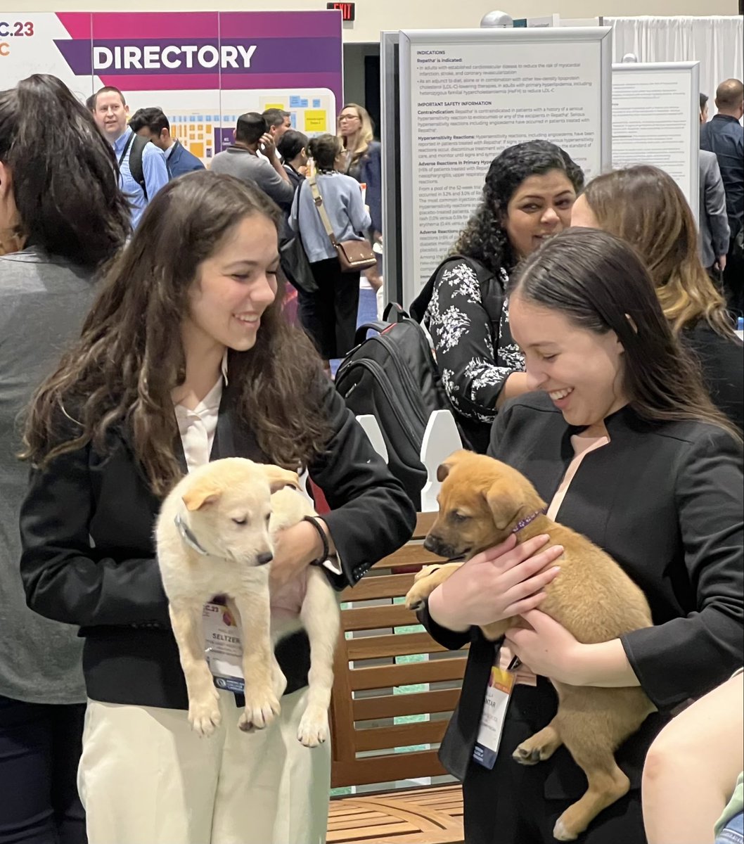 EIGHT days to #ACC24 ! The Expo will be rockin'! Engage Stage: FIT Jeopardy Health Equity Hub (more to follow) THREE Industry Expert Theaters Future Hub (incl 2-day 'Pitch Challenge' w/NHLBI) Lp(a) testing 300 Companies Relax & Recharge ...and... PUPPIES! (back by popular demand)