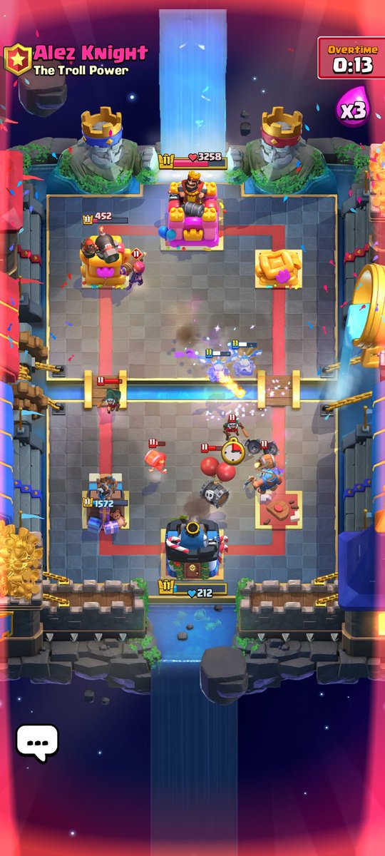 Bruh <a href="/ClashRoyale/">Clash Royale</a> fix ur game it showed I won the game then this end screen appeared and I wasn't able to place cards and then the opponent won like wtf 💀