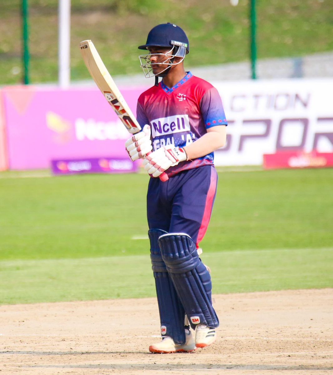 Breaking: Lokesh Bam scores brilliant century over Ireland Wolves in ongoing T20match. ❤️🇳🇵