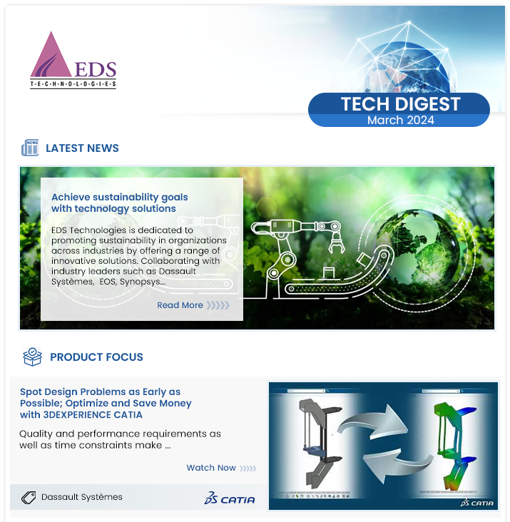 EDSTechnologies's tweet photo. Check out our March 2024 Newsletter!

https://t.co/2Yi5YQ1nXo

#newsalert #3dprinting #automotive #simulation #sustainability #3DEXPERIENCE #gismapping #virtualtwin #edstechnologies https://t.co/Ok9c8NftqV