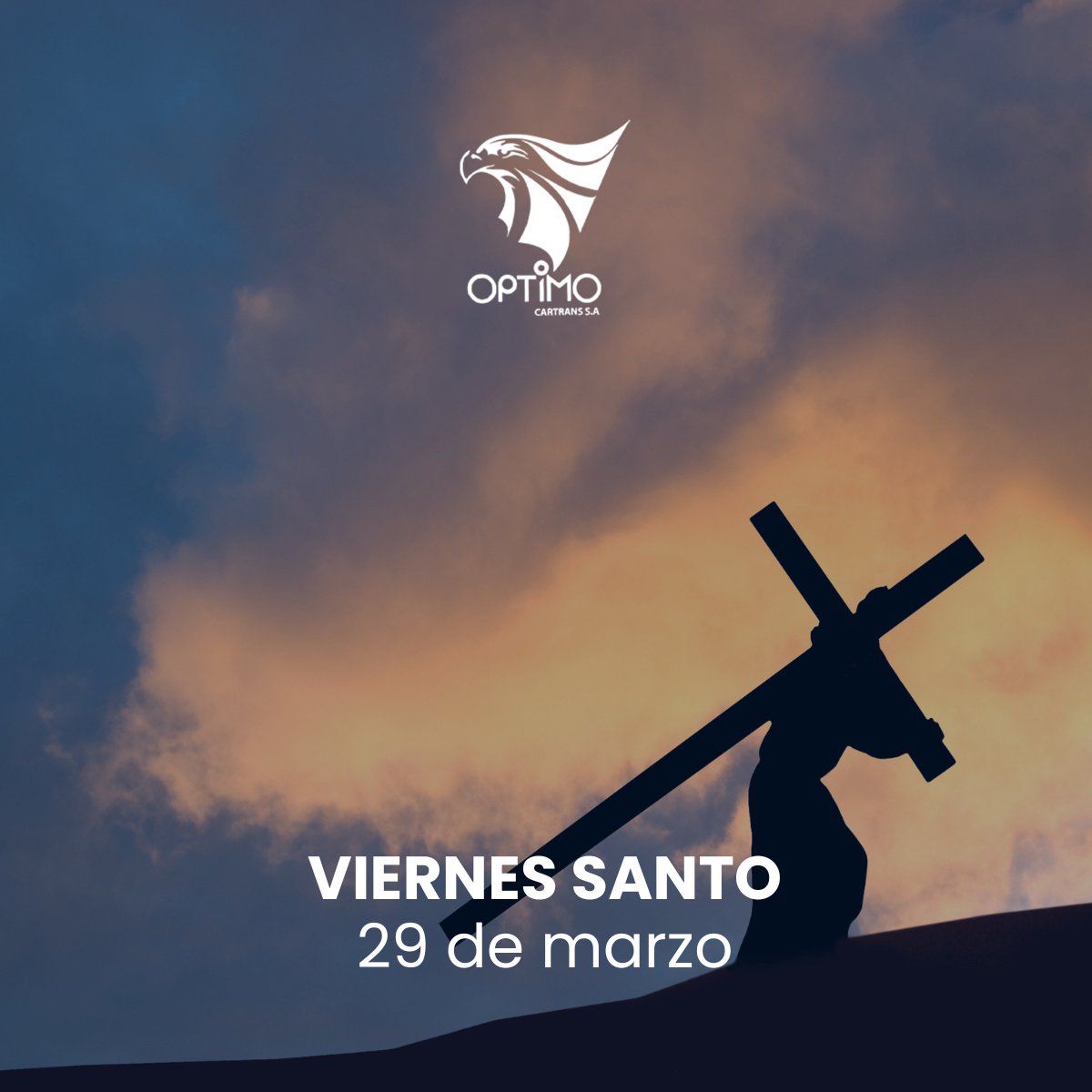 Acompañemos a Jesús en este duro trayecto. Honremos este Viernes Santo. #optimocartrans #ViernesSanto #SemanaSanta #Guayaquil