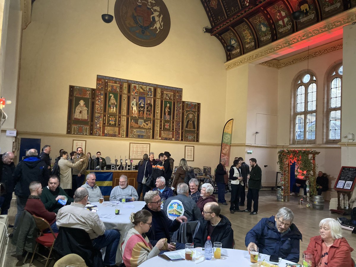 The traffic is a mess. The rain 🌧️ is causing delays. Stay local and come to our beer festival! It will be warm and dry inside the Great Hall. See link in bio for details. Tickets available on the door.