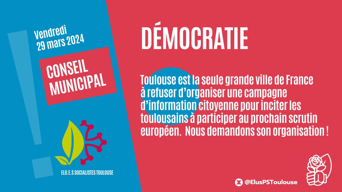 A #Toulouse la démocratie n'est pas la priorité de @jlmoudenc et de la droite municipale... #CMToulouse