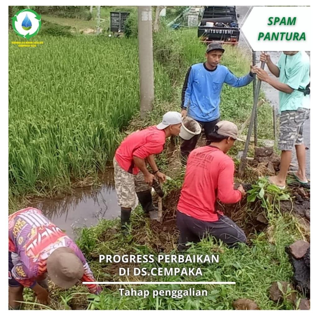 PROGRES PERBAIKAN DI DESA CEMPAKA BUMIJAWA