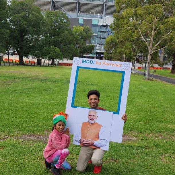 yogebhatt's tweet photo. Narendra Modi’s secret strength : India’s diaspora

https://t.co/naNPb9zurt
I am with Charvi at @MCG to support @narendramodi ji.  #AbkiBar400Par from Melbourne Australia. https://t.co/v0ylq2tbAb