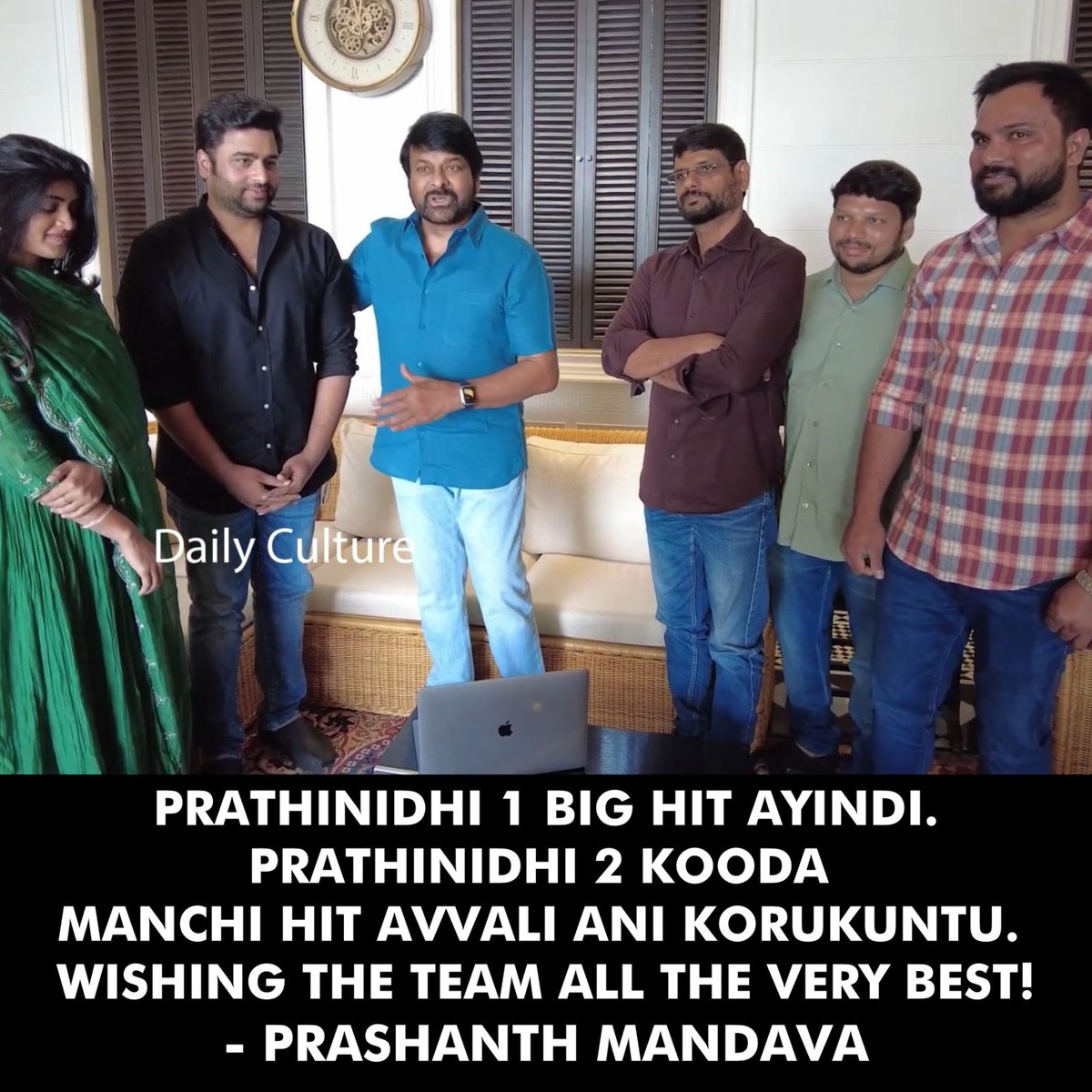 #Prathinidhi2 trailer looks phenomenal! Wishing the best to @IamRohithNara garu and @murthyscribe garu!! Looking forward to your movie 🙌🏻