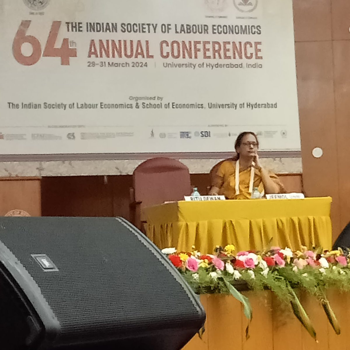 JeemolUnni's tweet photo. Presidential address by Prof Ritu Dewan on Demystifying #SelfEmployment in #India, session chaired by #63isleconference President, Prof @JeemolUnni #isle @TweetIHD https://t.co/ZWXL4ttkgZ
