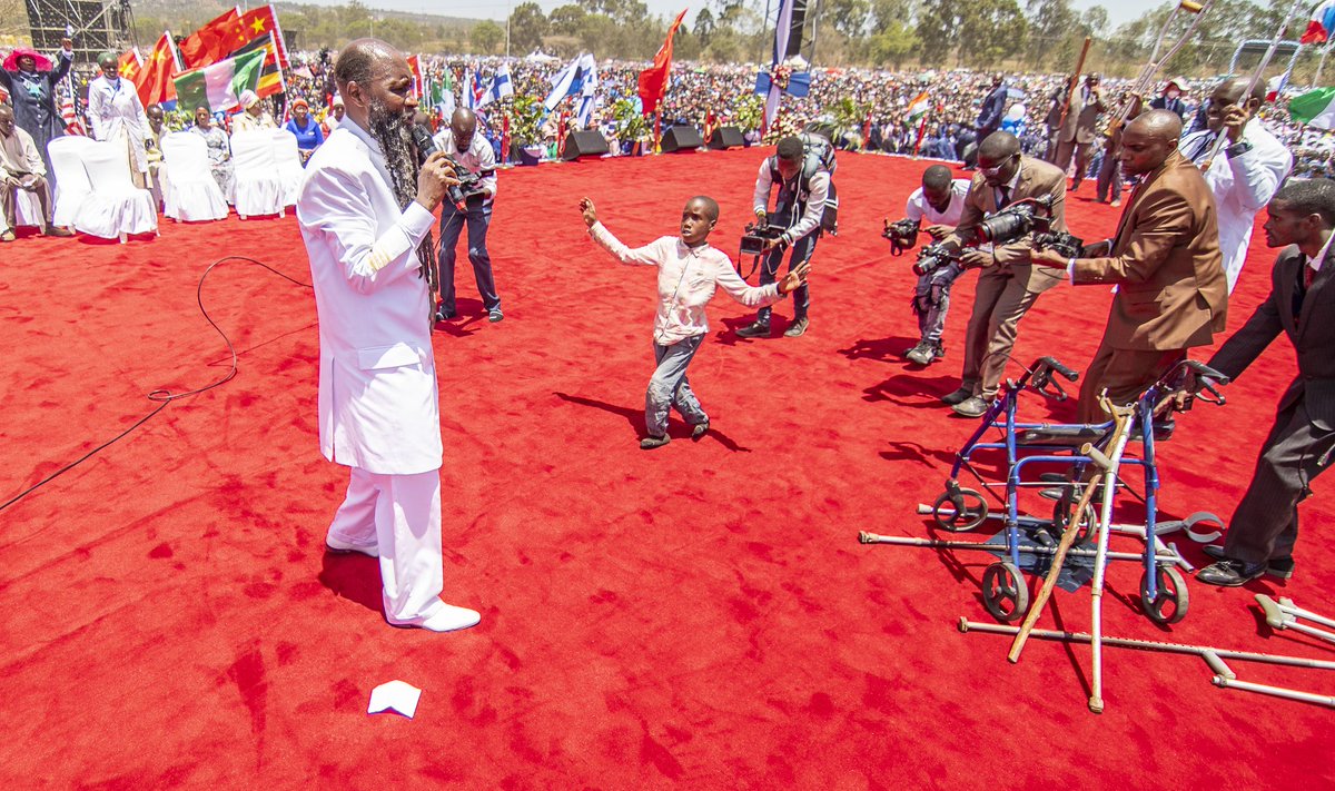 Prophet_DrOwuor's tweet photo. But he was pierced for our transgressions, he was crushed for our iniquities; the punishment that brought us peace was on him, and by his wounds we are healed. Isaiah 53:5

16th March was a very Historic day when just at the mere presence of THE MIGHTIEST PROPHETS OF THE LORD in the Menengai 6 Grounds many many conditions and sicknesses (the cripples, the blind, the deaf, HIV&AIDS, cancers and many chronic diseases) were healed by the power of THE BLOOD OF JESUS and GOD's people were instantly restored for when they walked in, they walked in with THE LORD GOD Himself, their sender.