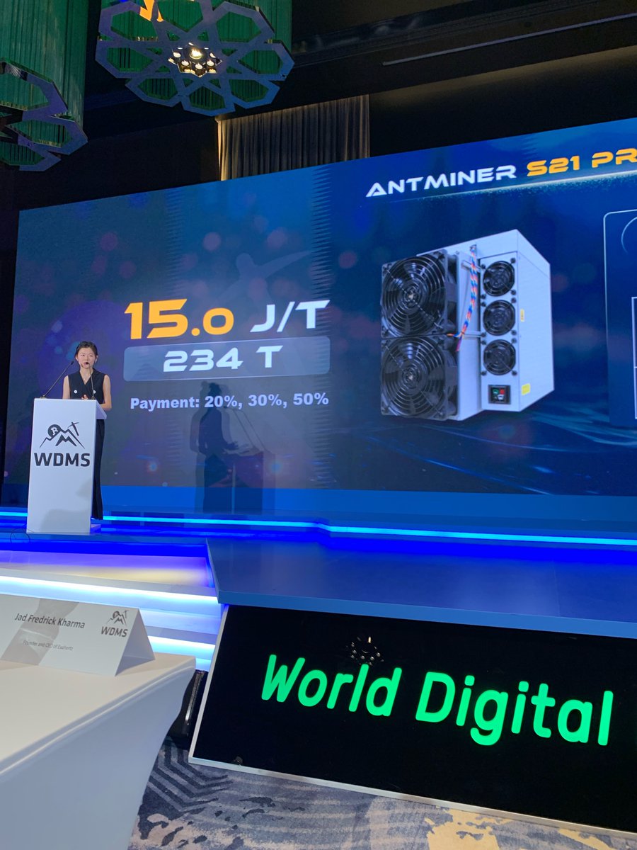Antminer S21 Pro just announced 💥

234TH/s
15J/T 
3510W 

BITMAIN Always owns the game 😎

@BITMAINtech @Antminer_main #Bitcoin #Mining #WDMS2024